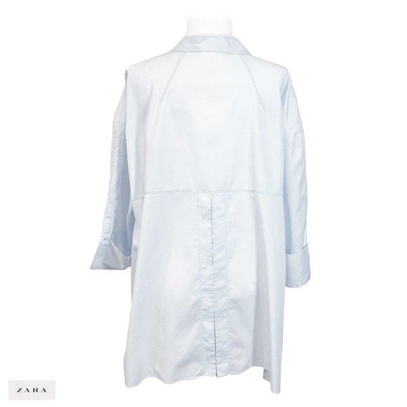 ZARA WOMAN Pale Blue Tunic, loose fit. - Picture 2 of 5